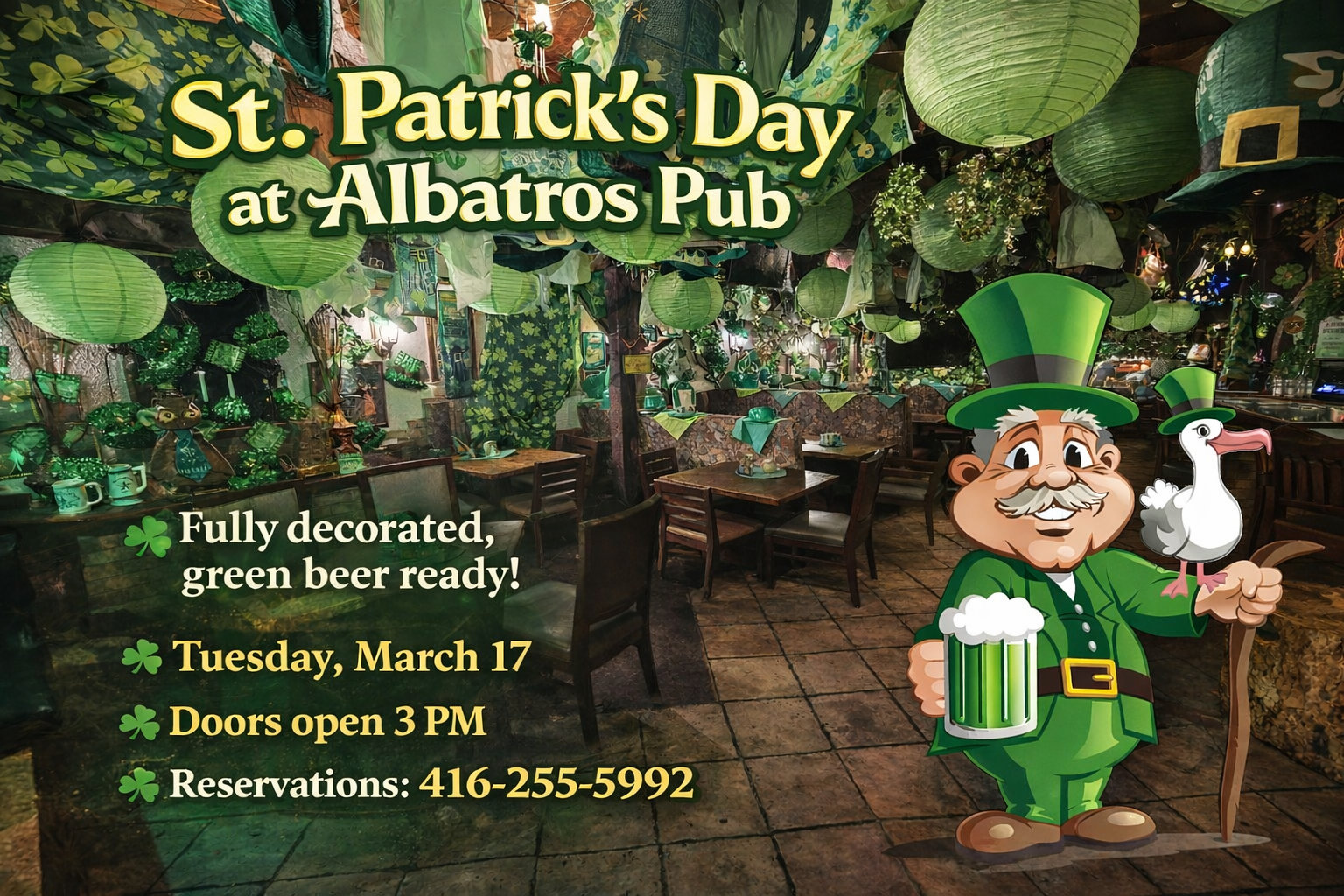 St. Patrick's Day at Albatros Pub