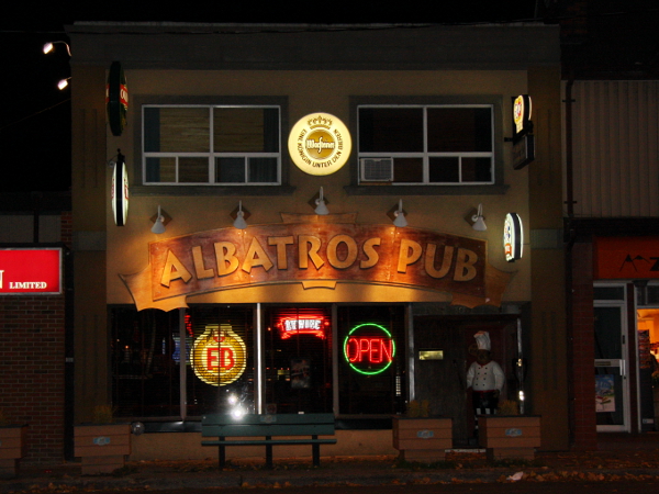 Albatros Pub & Restaurant - Front at Night...